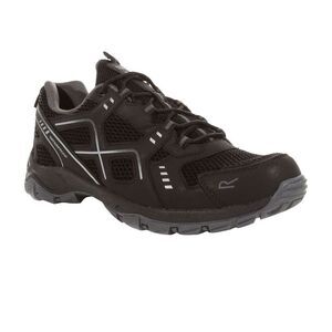 Regatta Mens Vendeavour Waterproof Walking Shoes / Black/Granite